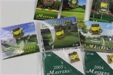 Complete Set 2001-2018 Masters Tournament Commemorative Pins (18)