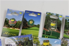 Complete Set 2001-2018 Masters Tournament Commemorative Pins (18)