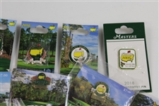 Complete Set 2001-2018 Masters Tournament Commemorative Pins (18)