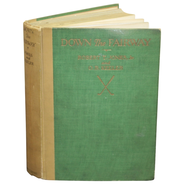 1927 Down the Fairway 1st Edition Book by Bobby Jones & O.B. Keeler