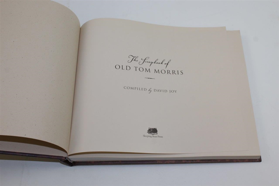 2001 'The Scrapbook of Old Tom Morris' Compiled by David Joy