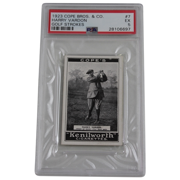1923 Cope Bros. Harry Vardon Golf Strokes Slabbed & Graded PSA EX 5