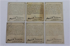 Six (6) MECCA Cigarettes Golf Cards - Douglas, Smith, Hobens, Low, Nicholls, & Reareshoff