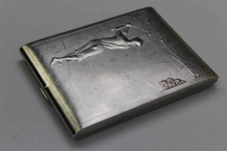 Circa 1920's Silver Plated Cigarette Case