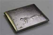Circa 1920's Silver Plated Cigarette Case