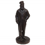 Vintage Old Tom Morris 10 1/2" Tall Unmarked Bronze Statue - 7.5lbs