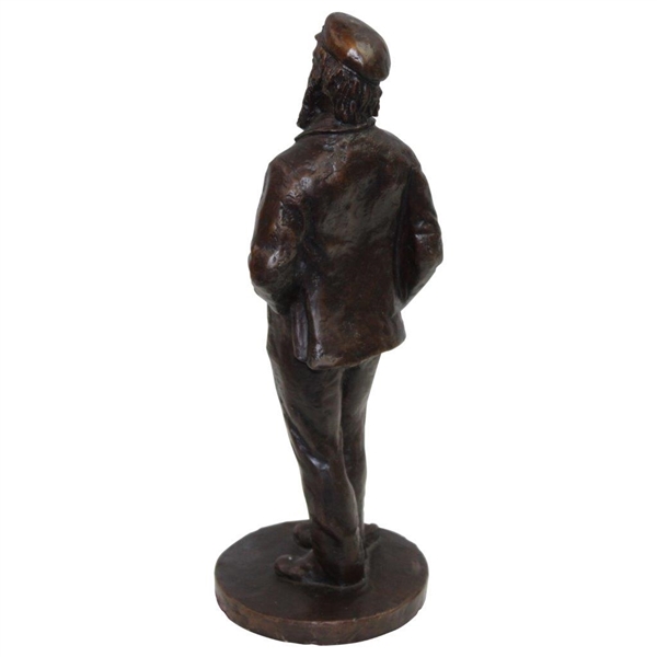 Vintage Old Tom Morris 10 1/2 Tall Unmarked Bronze Statue - 7.5lbs