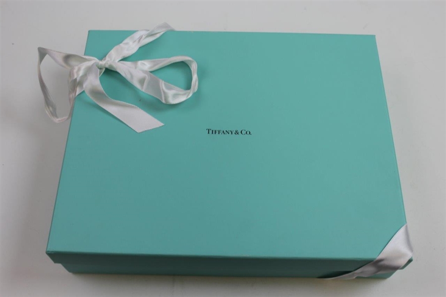 Tiffany & Co. Leather Bound 'Golf Book' in Original Tiffany Box