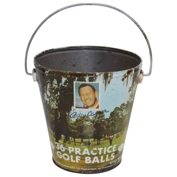 Classic Billy Casper Practice Range Golf Ball Bucket - Holds 36