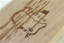 Masters Tournament Etched Woodford Reserve Bourbon Whiskey in Masters Cedar Wood Box