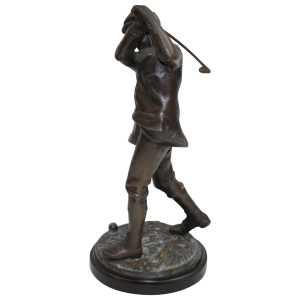 Vintage Bronze 14 Tall Scottish Golfer Statue