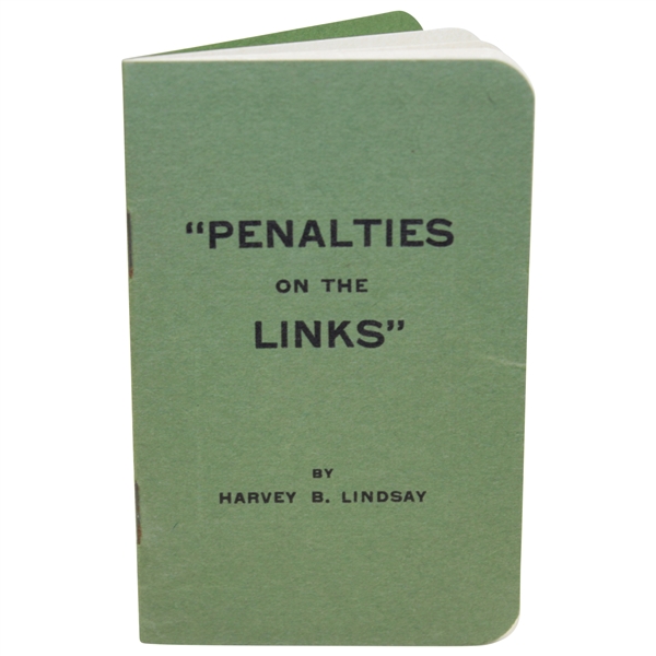1915 Penalties on the Links 7pg Booklet with Dunlop Golf Ball Advertising Cover