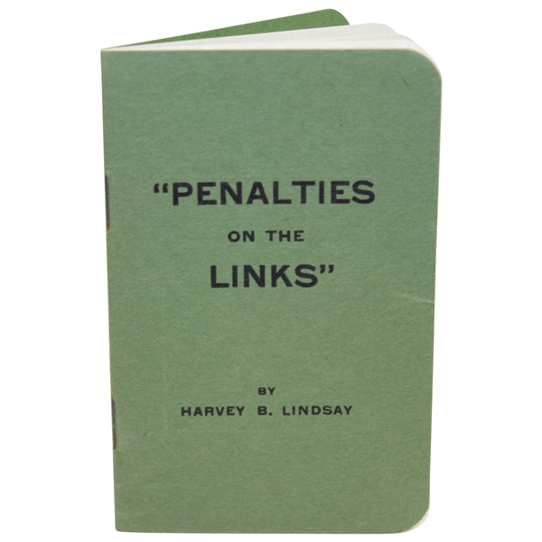 1915 "Penalties on the Links" 7pg Booklet with Dunlop Golf Ball Advertising Cover