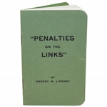 1915 "Penalties on the Links" 7pg Booklet with Dunlop Golf Ball Advertising Cover