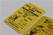 1961, 1963, & 1967 (Nicklaus Win) US Open Championship Tickets - Various Conditions