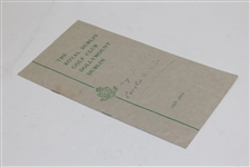 1885-1963 The Royal Dublin Golf Club Dollymount Dublin Booklet with Course Layout Map