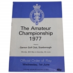 1977 The Amateur Championship at Ganton Golf Club Wednesday Program