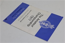 1977 The Amateur Championship at Ganton Golf Club Wednesday Program