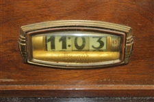 1940 Chicago Wholesale Liquor Assn. Golf Low Net Clock Trophy on Plinth - Unique