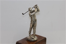 1940 Chicago Wholesale Liquor Assn. Golf Low Net Clock Trophy on Plinth - Unique