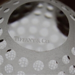 Tiffany & Co Luxury Leaded Crystal Art Glass Golf Ball Paperweight