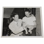 1939 Byron Nelson with Caddie James Fraelish Following Us Open Victory Acme Press Photo
