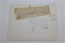 1939 Byron Nelson with Caddie James Fraelish Following Us Open Victory Acme Press Photo