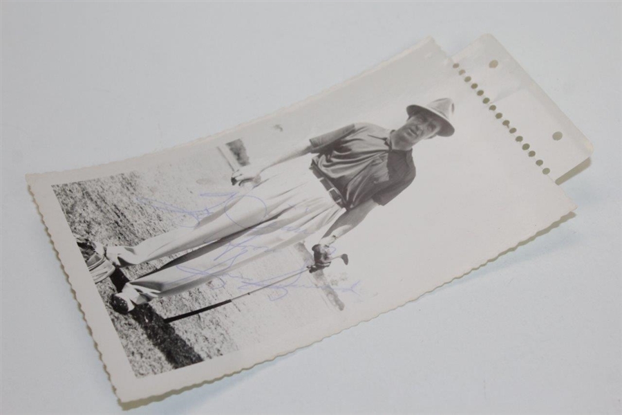 Three (3) Original Photos of Sam Snead in St. Pete in 1950 - One Signed JSA ALOA