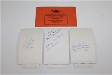Three (3) Original Photos of Sam Snead in St. Pete in 1950 - One Signed JSA ALOA