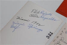 Yogi Berra, Phil Rizzuto, Jimmy Dykes, & others Original Golf Photos - Miami 1952