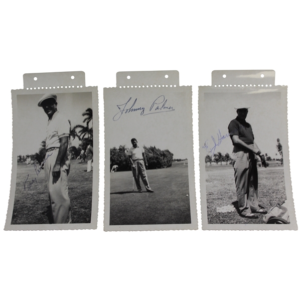 Johnny Palmer, Toney Penna, & E.J. "Dutch" Harrison Signed Original Photos - Miami JSA ALOA