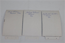 Johnny Palmer, Toney Penna, & E.J. Dutch Harrison Signed Original Photos - Miami JSA ALOA