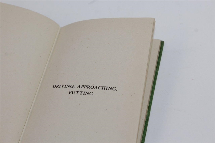 1923 'Driving, Approaching, Putting' Book by Edward Ray