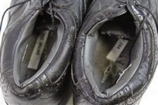 James Garner's Personal Last Pair Black FootJoy Golf Shoes with Member Shoe Shine Tag
