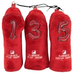 Three Nabisco Dinah Shore Gifted Red Head Covers - James Garner Collection