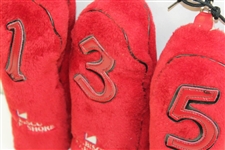 Three Nabisco Dinah Shore Gifted Red Head Covers - James Garner Collection