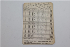 James Garner Personal Signed Pine Valley Golf Club 1980 Scorecard - Shot 79