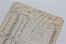 James Garner Personal Signed Pine Valley Golf Club 1980 Scorecard - Shot 79