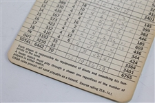 James Garner Personal Signed Pine Valley Golf Club 1980 Scorecard - Shot 79
