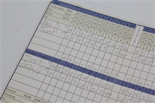 James Garner Personal Signed Bel-Air Country Club Scorecard - Shot 73 Penned & Signed by Mac Davis