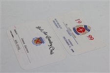 James Garner Personal ID Cards: USGA Member Card & Bel-Air Country Club 