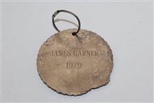 James Garner Personal 1979 Shady Oaks Invitational At Shady Oaks CC Bag Tag