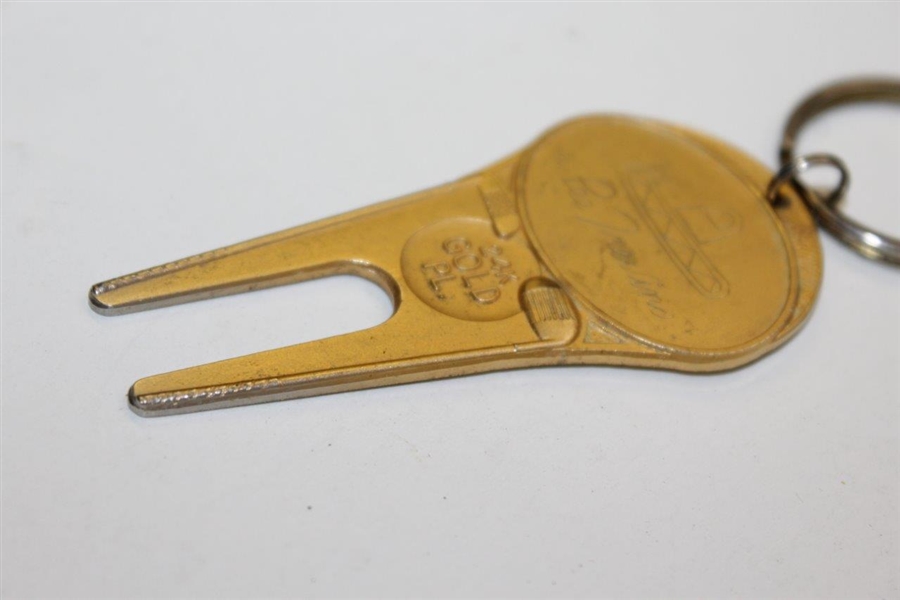 Lee Trevino 1983 Phoenix Open Complimentary 24k Golf Plated Divot Tool - James Garner Collection