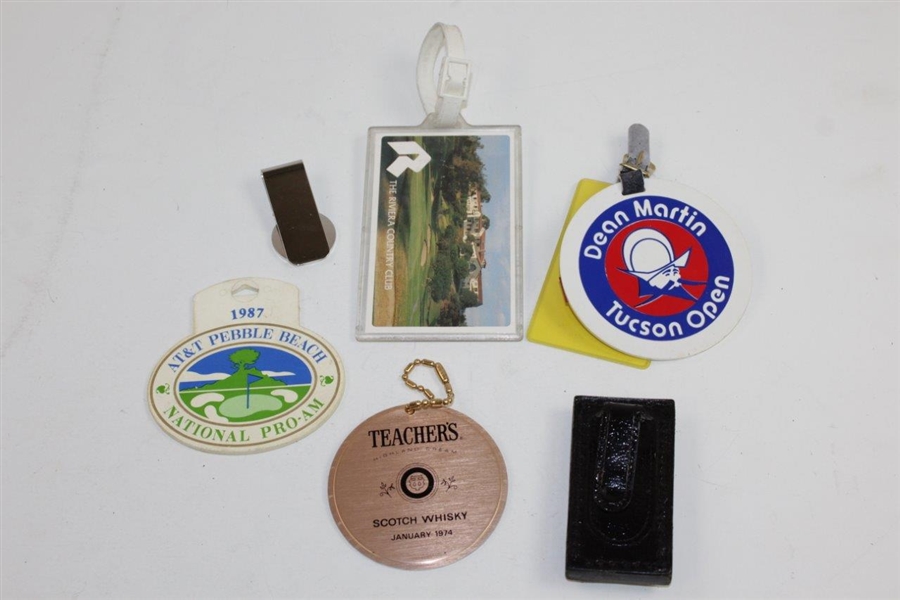 Seven (7) Assorted James Garner Items From PGA Events, Crosby, Dean Martin, Riviera CC, and more