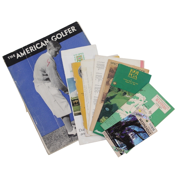 Assorted Publications Including 1931 The American Golfer with Bobby Jones Cover