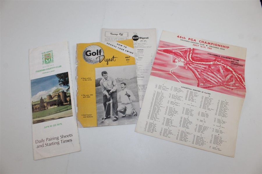 Assorted Publications Including 1931 The American Golfer with Bobby Jones Cover