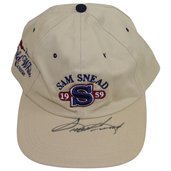 Sam Snead Signed 'Sam Snead 1959' Khaki Hat JSA ALOA