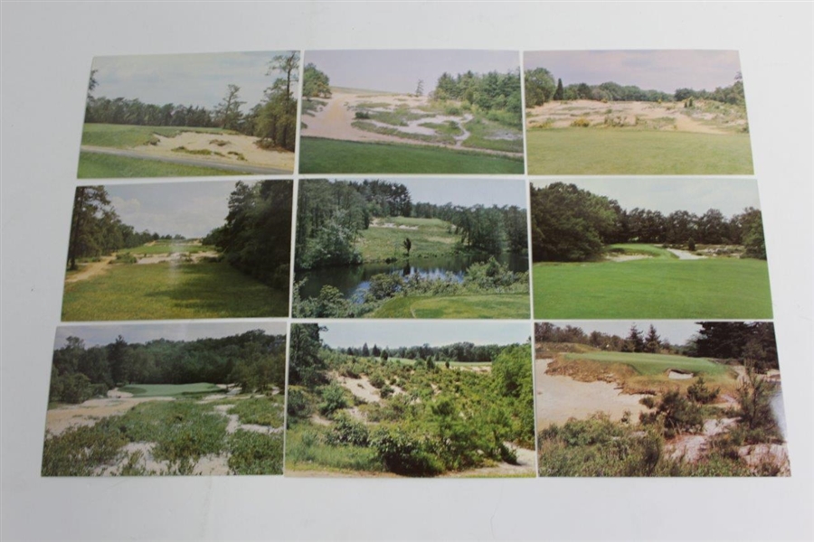 Complete Set of Eighteen (18) Pine Valley Golf Club Post Cards with Envelope