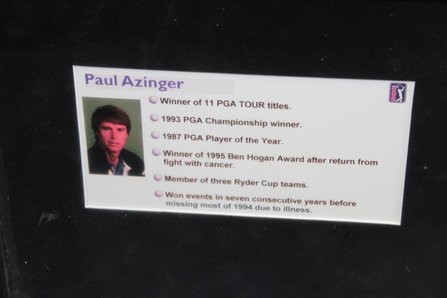 Paul Azinger Signed Replica 1993 PGA Championship Worn Shirt - Framed JSA ALOA