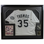 Frank Thomas Signed Chicago White Sox #35 Jersey - Framed JSA ALOA